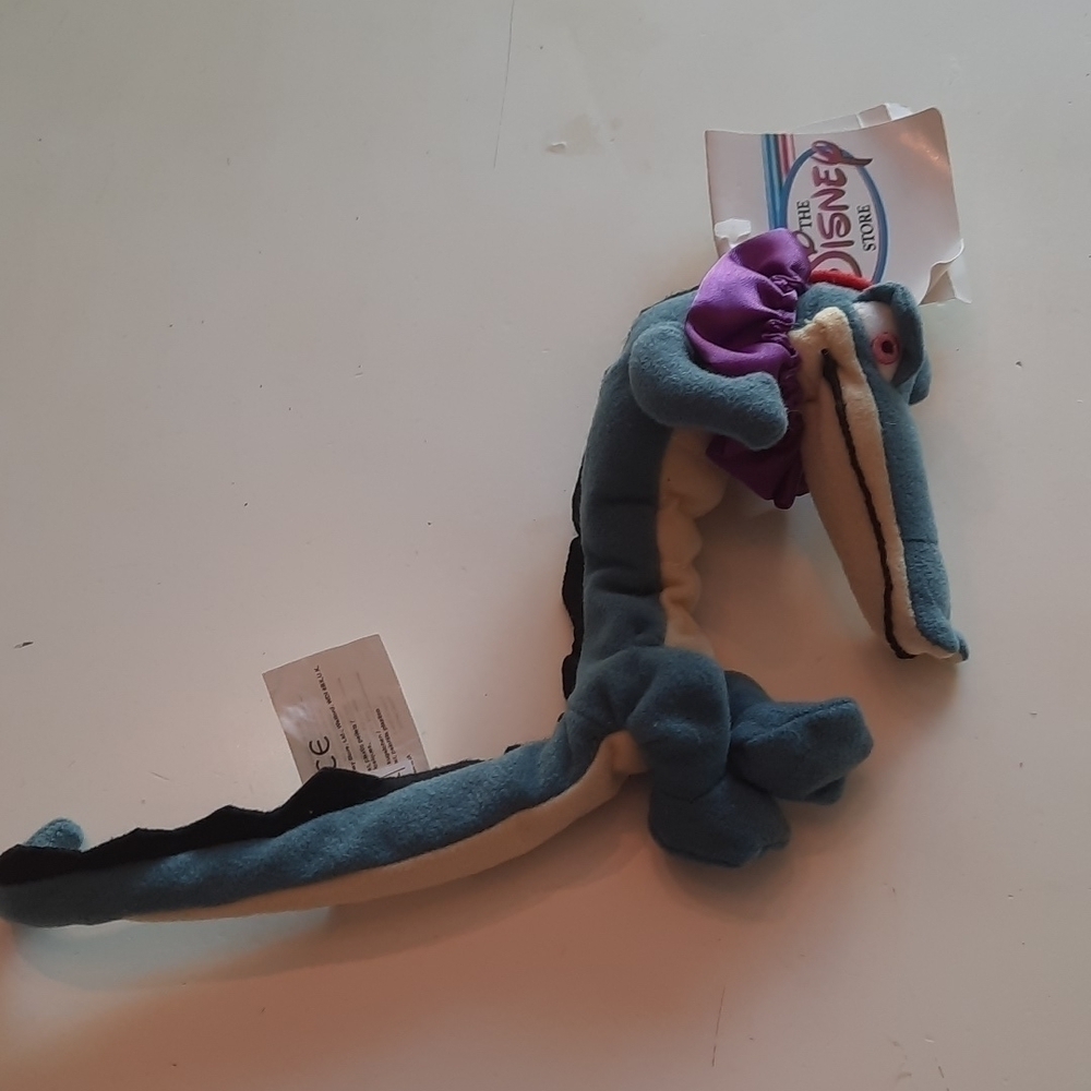 Disney Store Alligator Fantasia bean bag new with tags